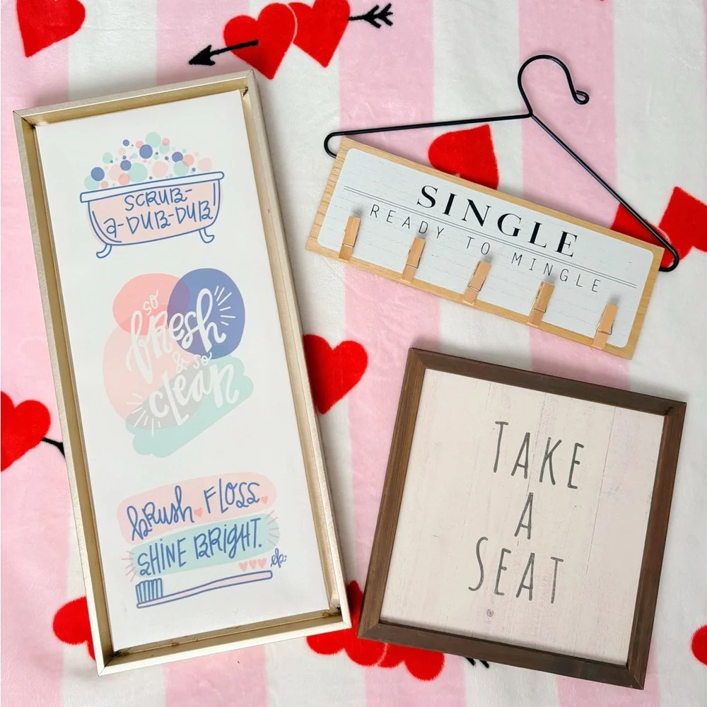 Adorable Bathroom Wall Hanging Decor Bundle 🛁🫧💕